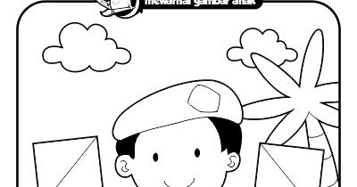 Mewarnai Gambar Anak: Mewarnai Gambar Anak Pramuka Semaphore