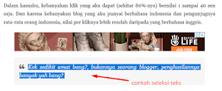 Cara Mengganti Warna Teks Ketika di Seleksi di Blog Cara Mengganti Warna Teks Ketika di Seleksi di Blog