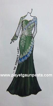 Payet Gaun Pesta  Desain Baju Pesta, Kebaya Modern dan 