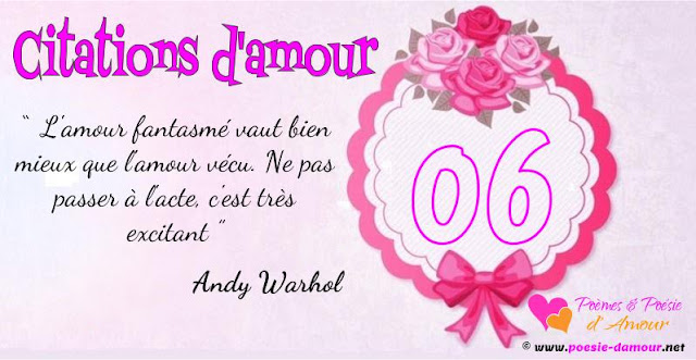 Citation Amour : Andy Warhol