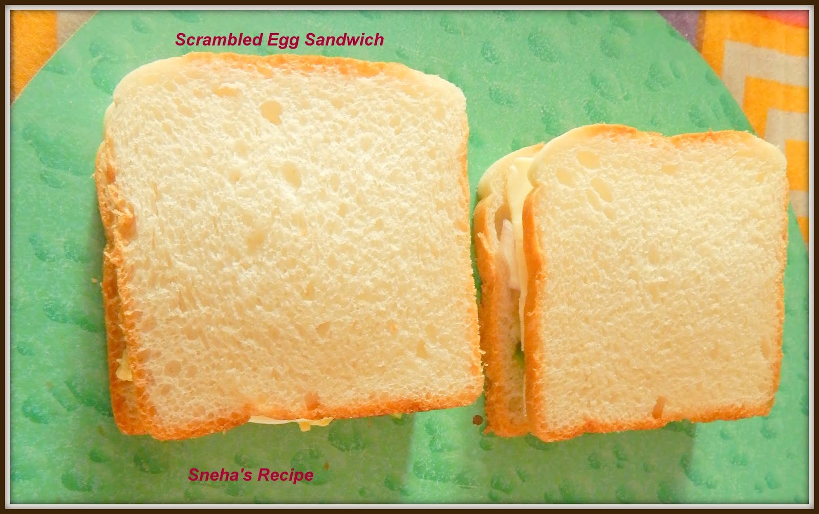 Scrambled Egg Sandwich#Foodieextravaganza - Sneha's Recipe