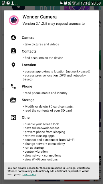 WONDER CAMERA PERMISSIONS WONDER-CAMERA-PERMISSIONS