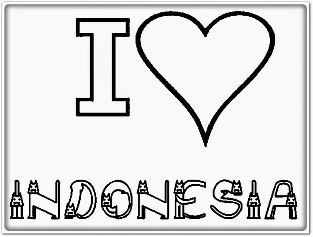 mewarnai gambar aku cinta indonesia