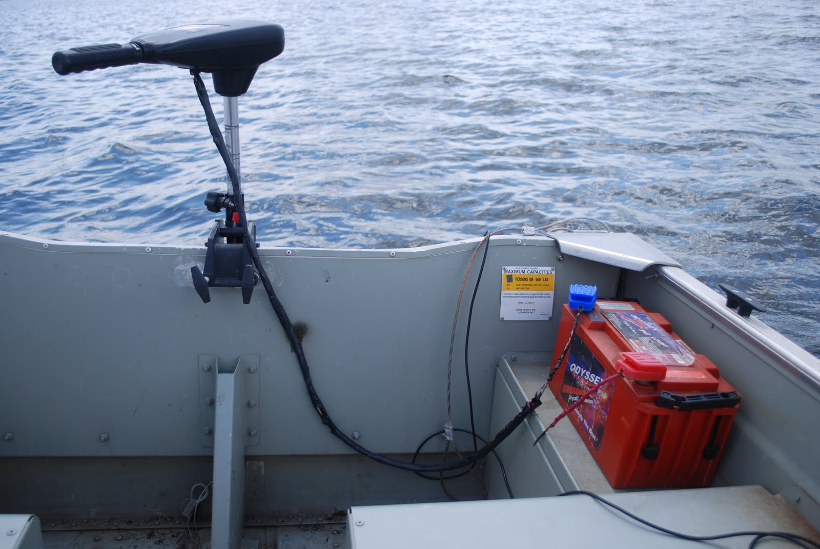 Litton's Fishing Lines Windy Day on Manasquan Reservoir