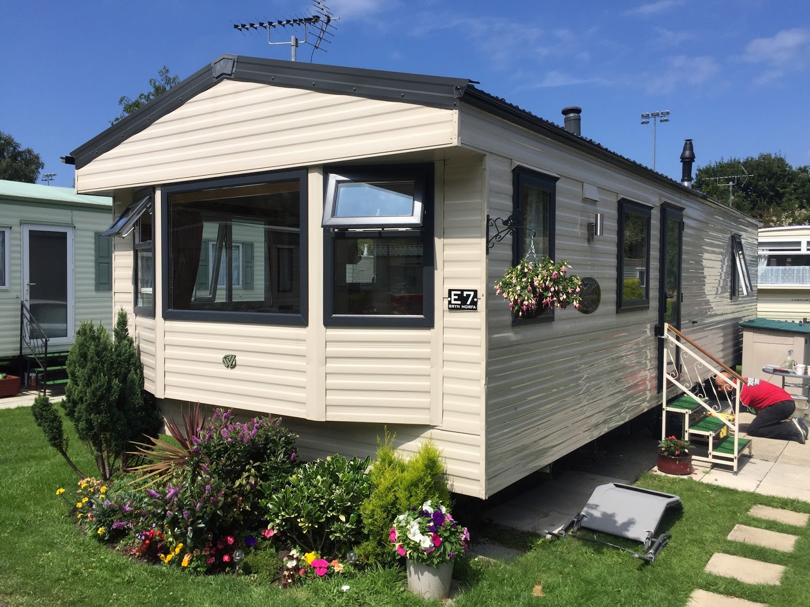 static caravan double glazing windows and doors in Conwy, North Wales