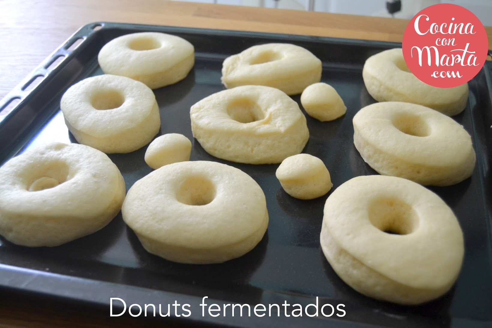 Receta donuts o berlinas caseros. Fácil, sencillo, video, paso a paso. Cocina con Marta