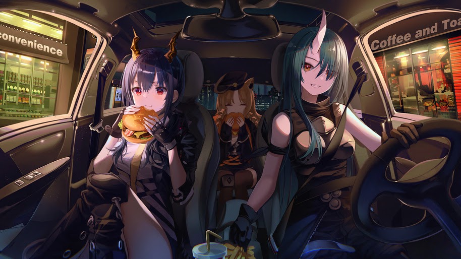 Anime, Girls, Car, Arknights, 4K, #6.1874