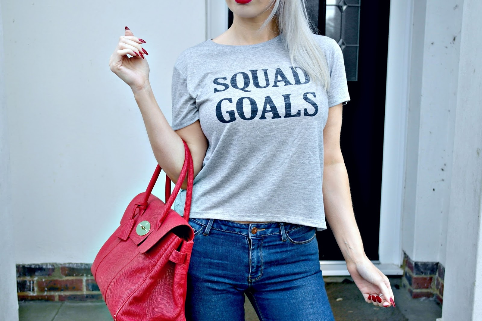 squad goals, slogan top, primark
