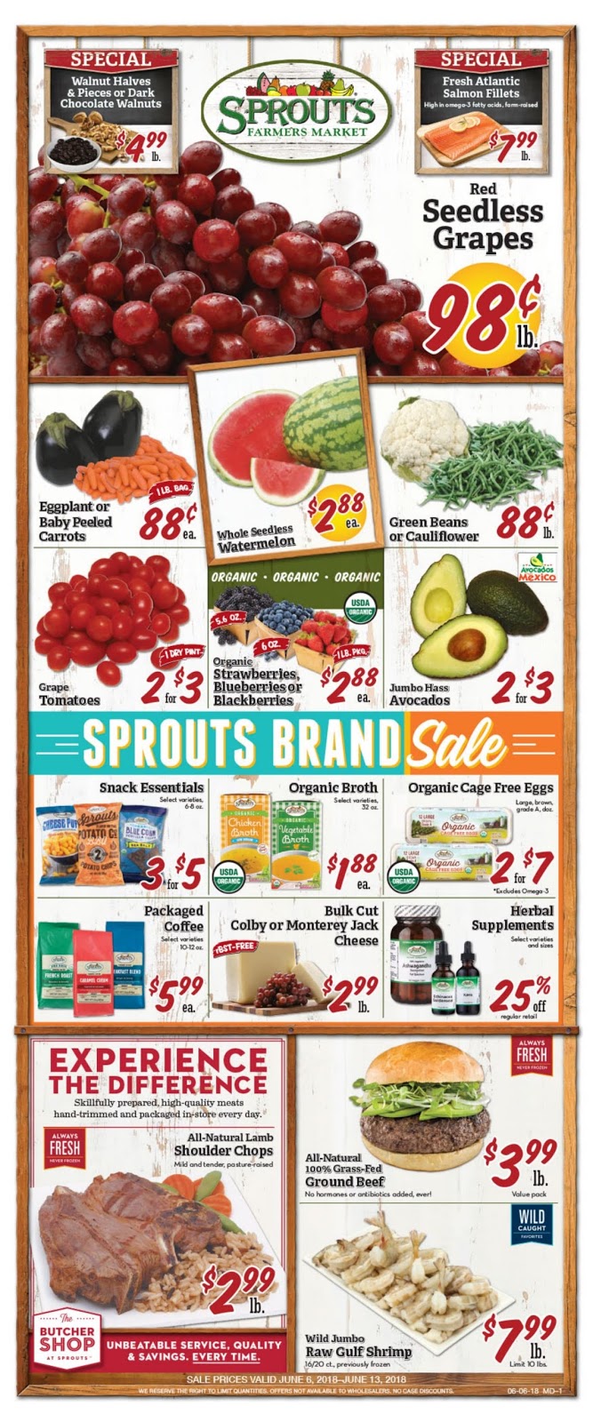 sprouts weekly ad june 6 13 2018 view weekly ad sprouts flyers