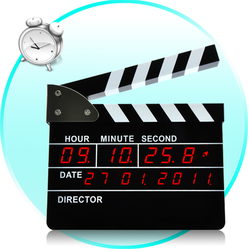 Clapperboard Digital Alarm Clock (Directors Edition)