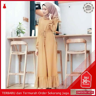 GMS058 FRN058G145 Gamis Wolfis Serut Pinggang Reinn Dropship SK0207870014