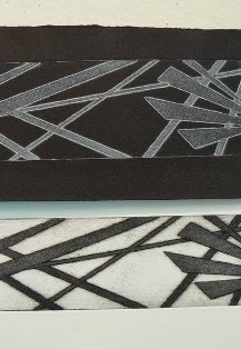 close up of tape etching by Robert Quackenbush