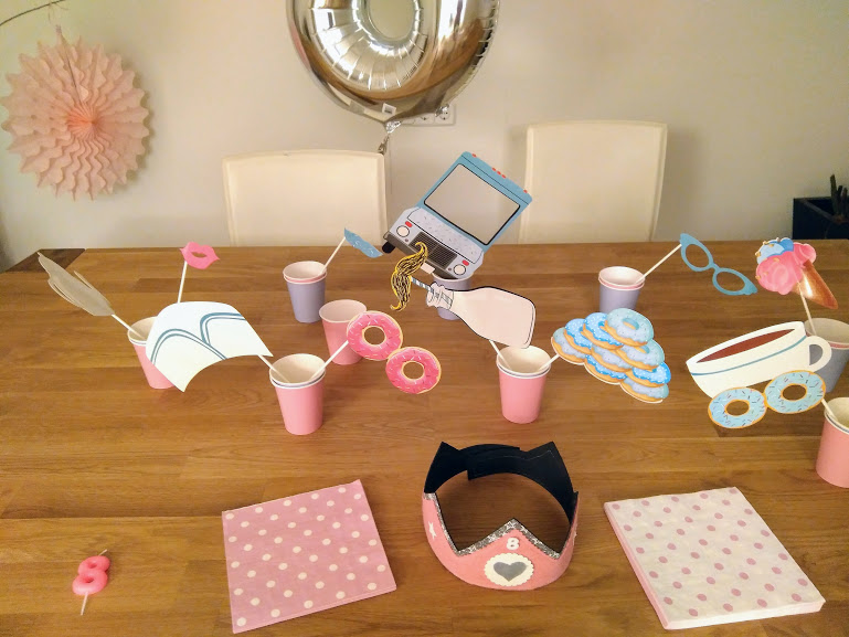 detalles fiesta infantil rosa