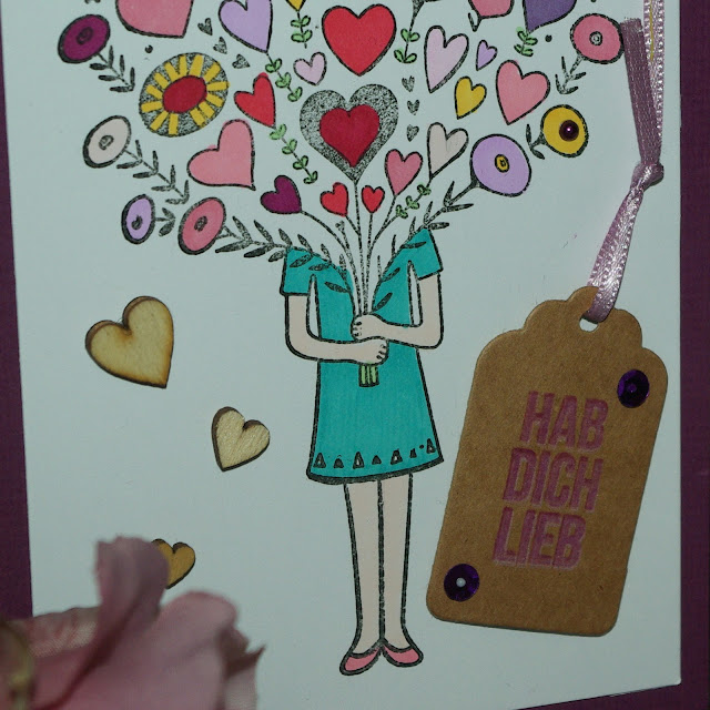 [DIY] Bouquet of Hearts: Mother´s Day Card // Ein Blumenstrauß voller Herzen: Karte zum Muttertag