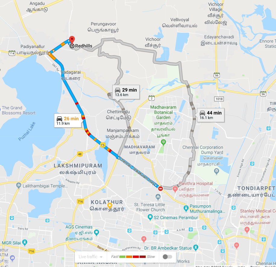 Moolakadai Redhills Share Auto Routes Chennai Share Auto