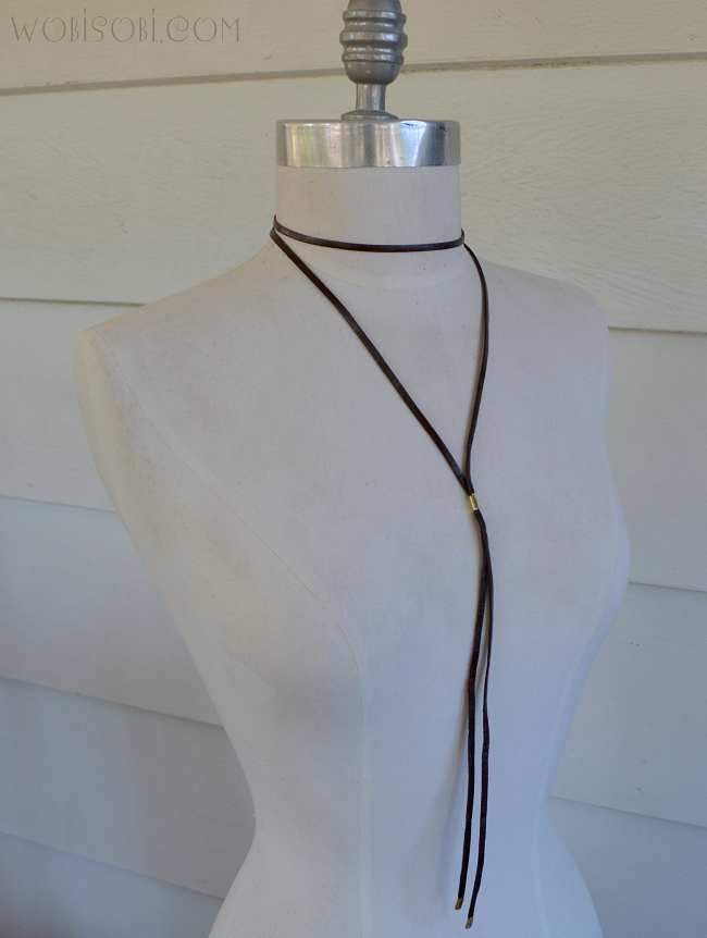 WobiSobi Double Leather Choker DIY