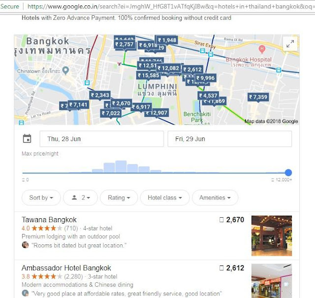 Google hotel bookings