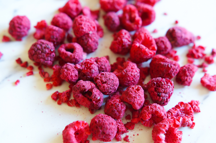 freeze-dried raspberries