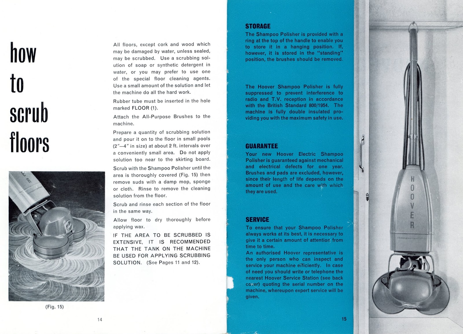 Hoover Electric Shampoo Polisher Instructions