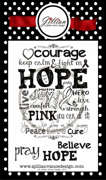 Hope Ink Pink stamp 