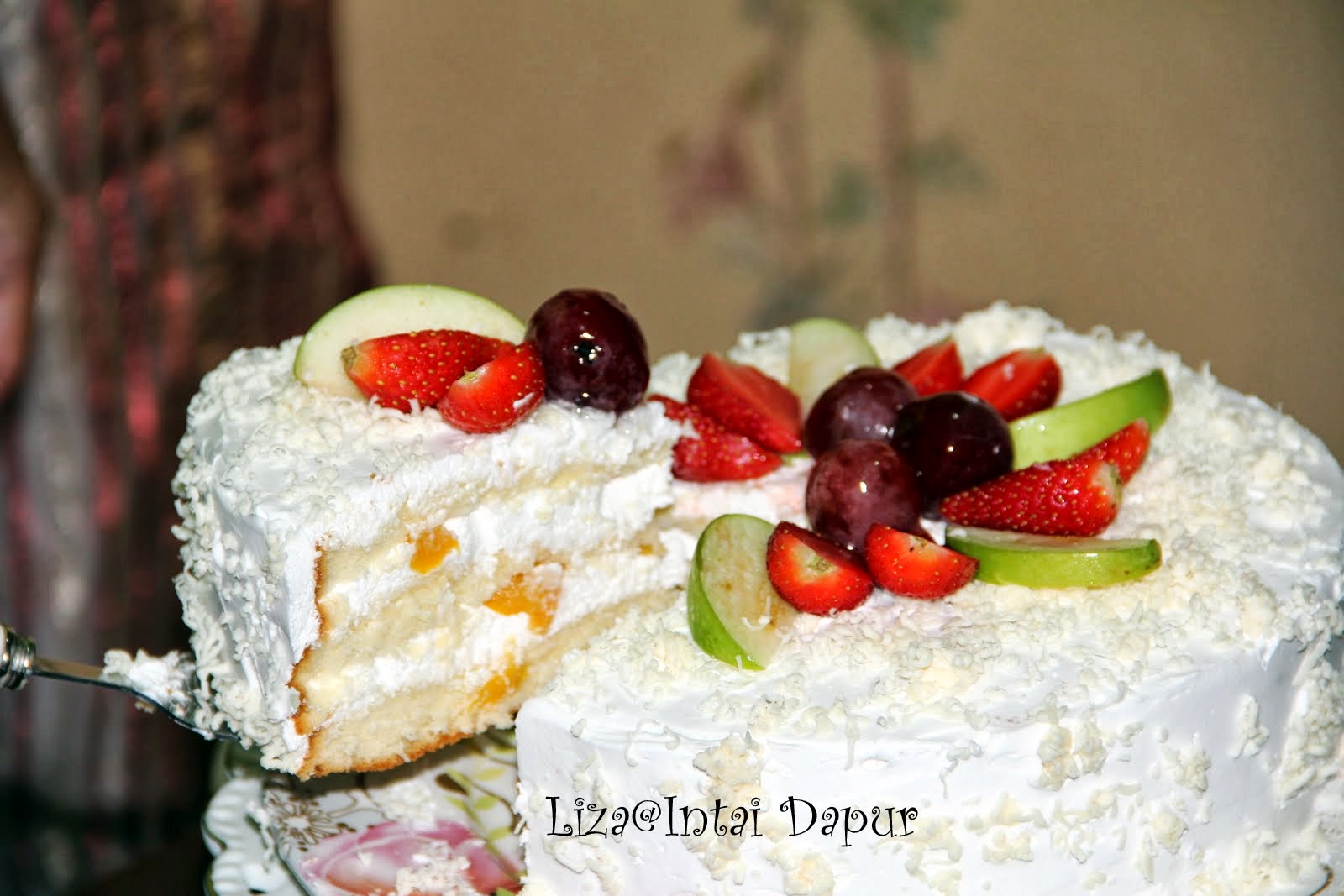 Resepi kek fresh cream buah