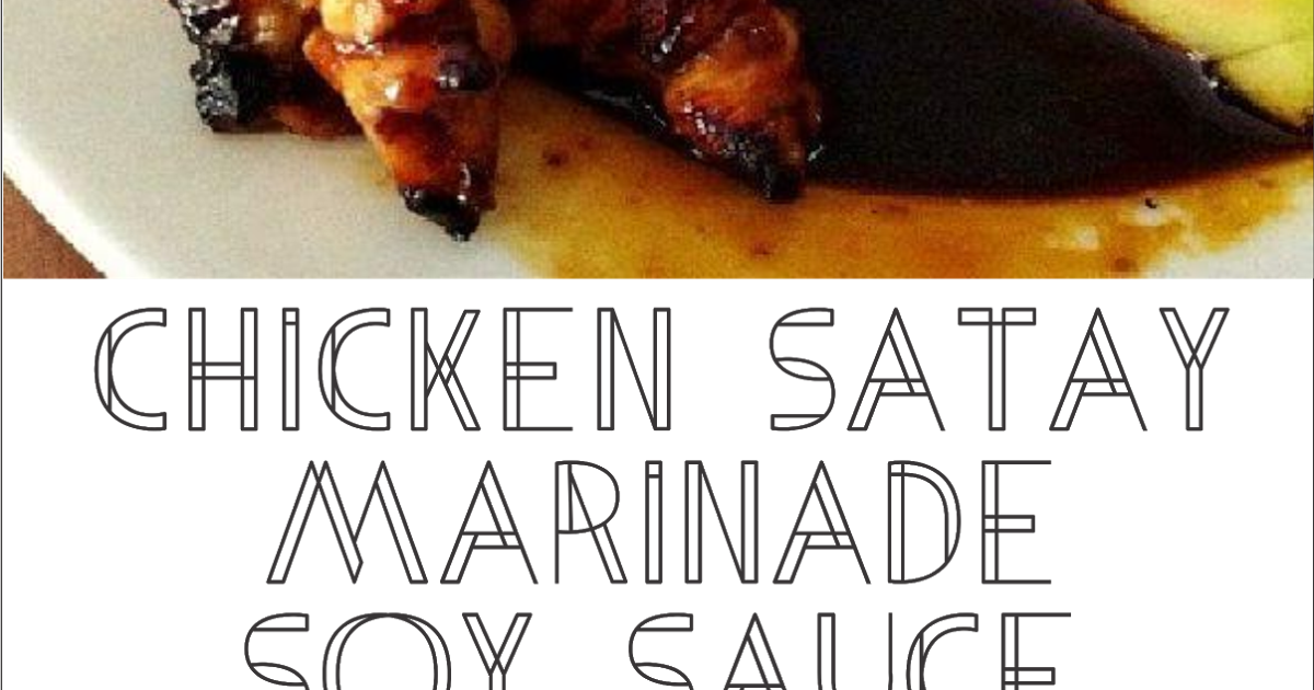 Chicken Satay Marinade Soy Sauce Floats CO