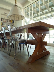 farm harvest farmhouse tables table dining room chairs rustic modern industrial fun inspiration wood metal antique chair kitchen idea light