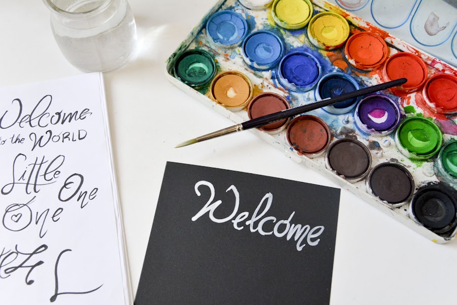 Tarjeta tipo pizarrita