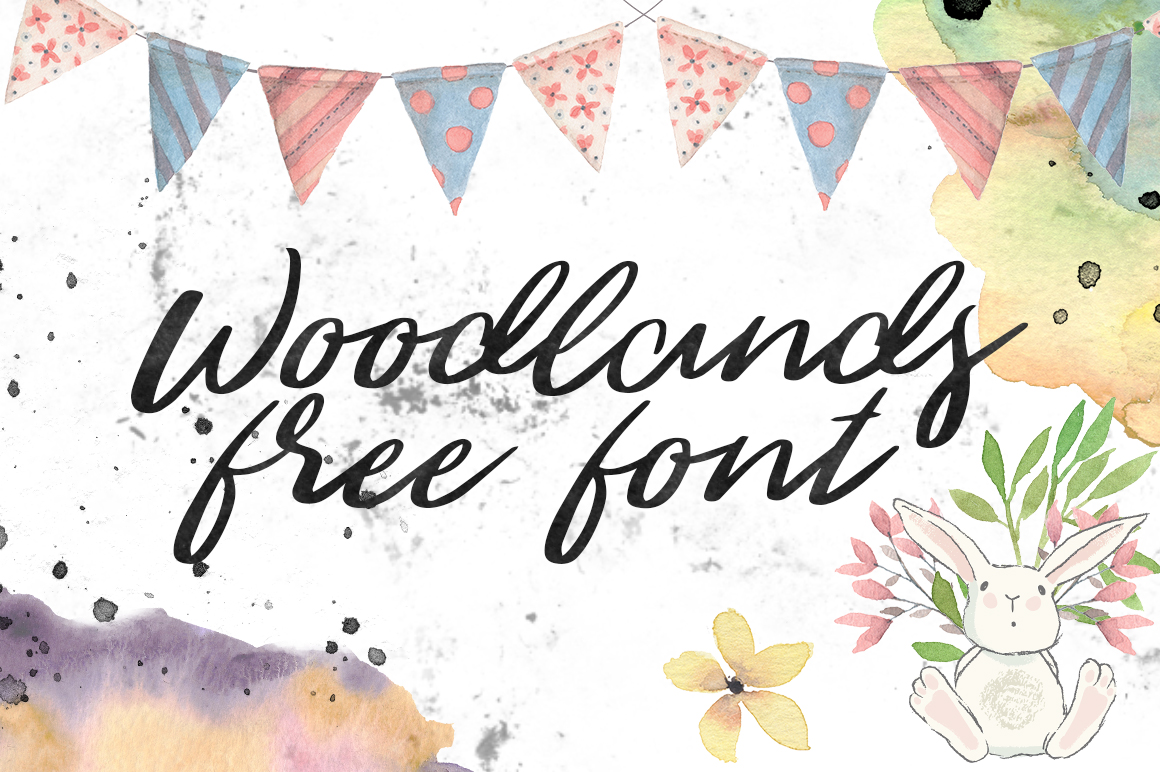 DLOLLEYS HELP: The Woodlands Free Font