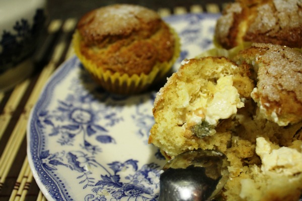 Magdalenas de mejillones con mayonesa