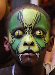 face lizard halloween painting epic makeup double facepaint boy take paint joker paints designs skin schminken creepy boys scary paintings