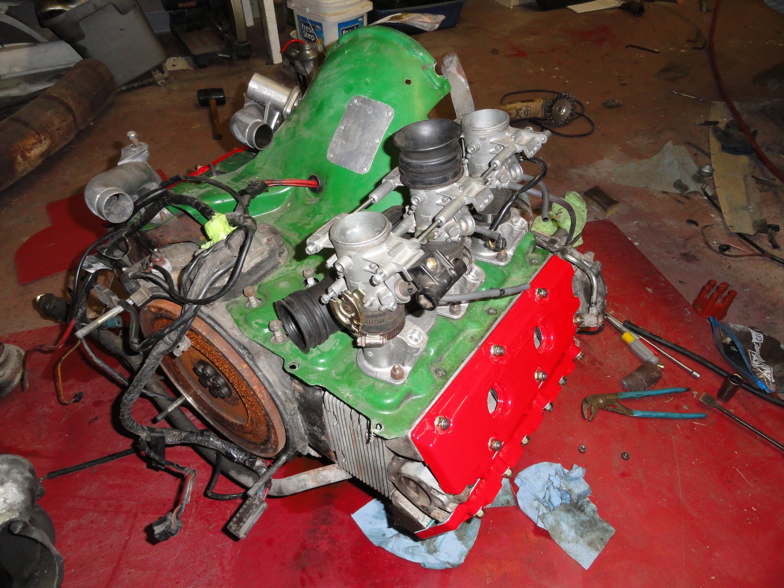 1977 Porsche 911 Racecar Build Valve adjustment and Powdercoated valve