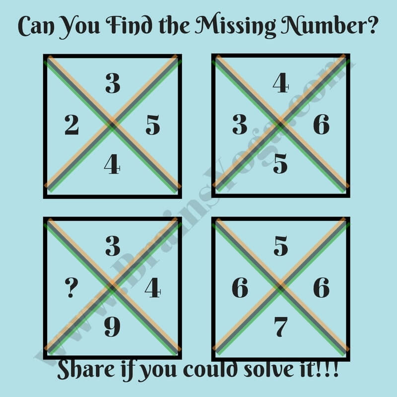 mathematics-logic-missing-number-puzzle-with-answer