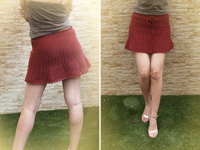 crochet miniskirt