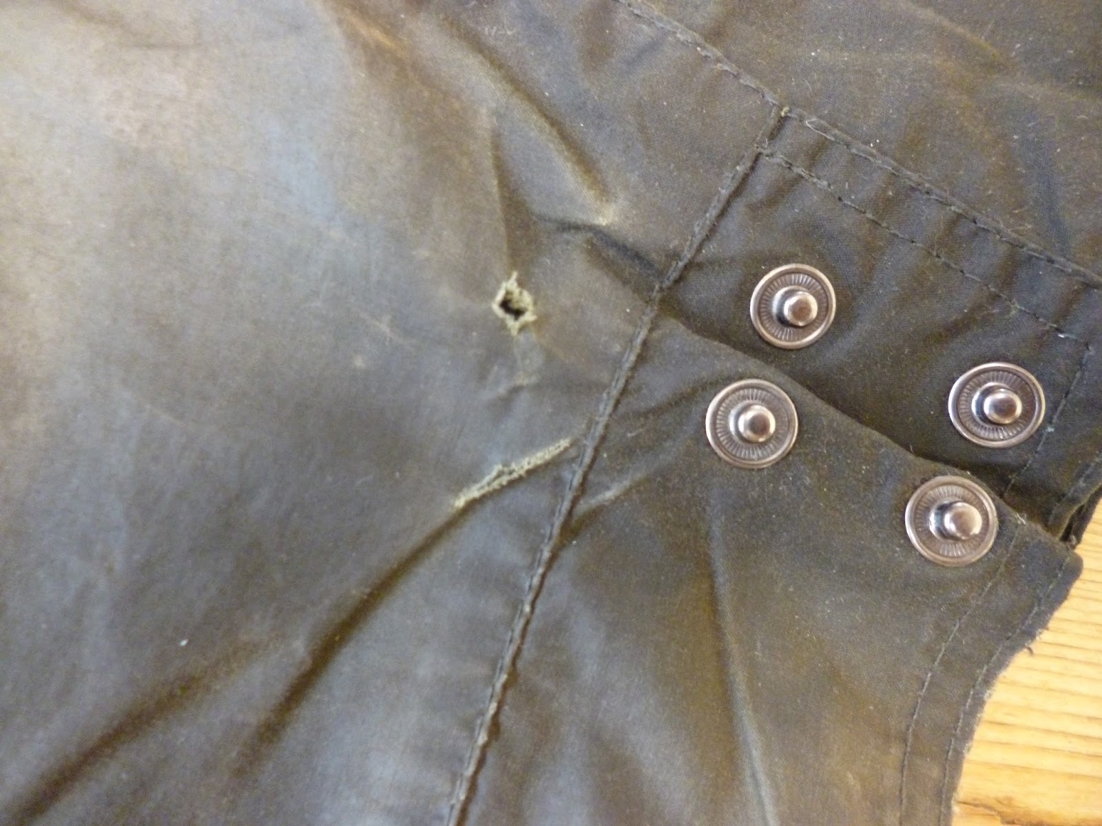 wax jacket repair