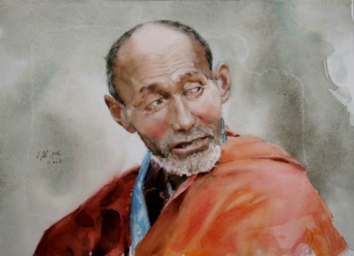 Картины акварелью. Guan Weixing Картины акварелью. Guan Weixing