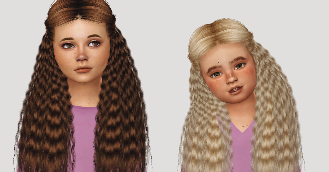10. Sims 4 Child Hair CC - Sims 4 Downloads - wide 7