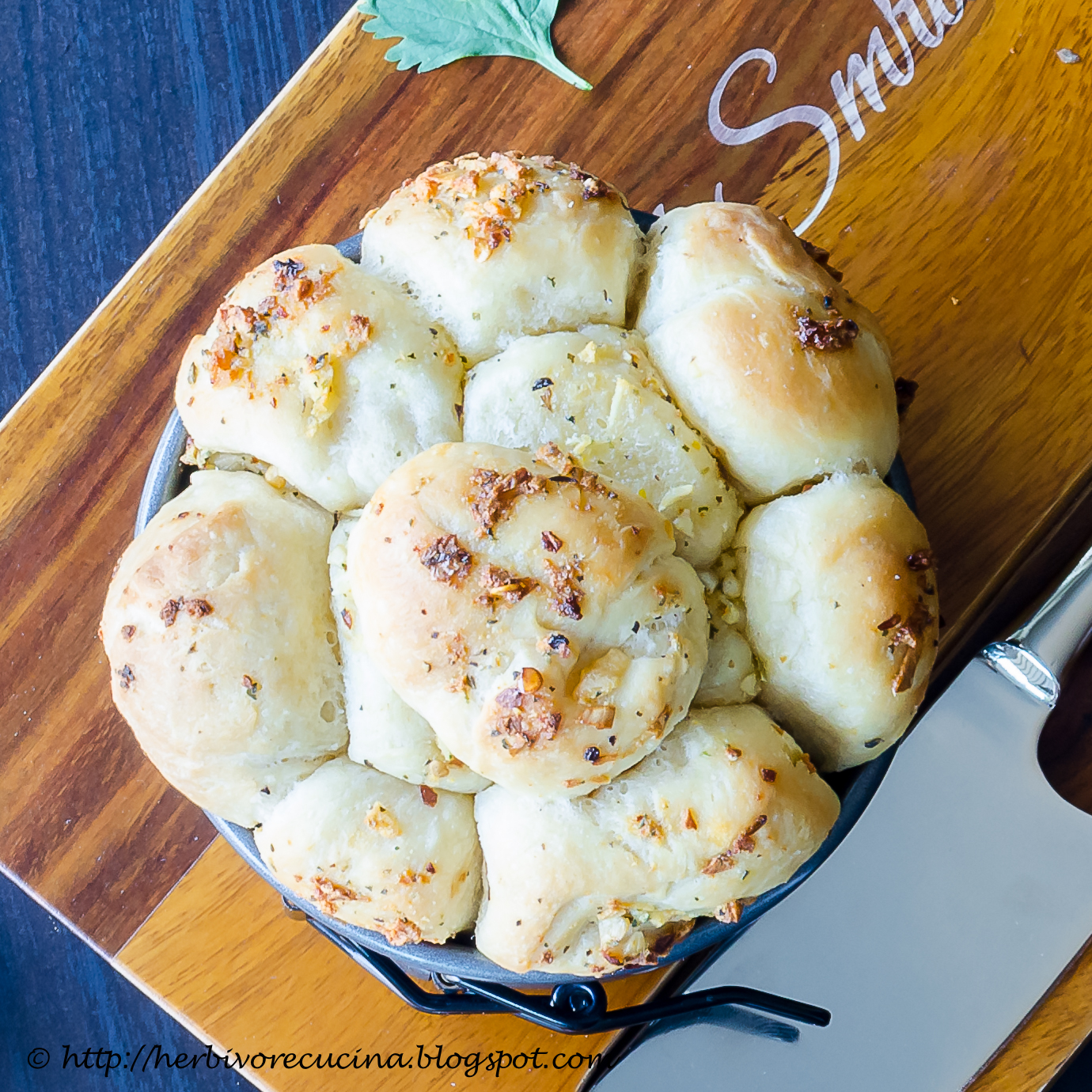 Herbivore Cucina Roasted Garlic Monkey Bread