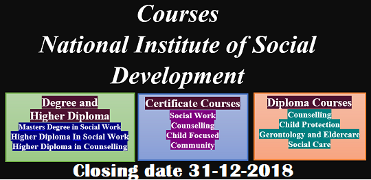 Courses : National Institute of Social Development