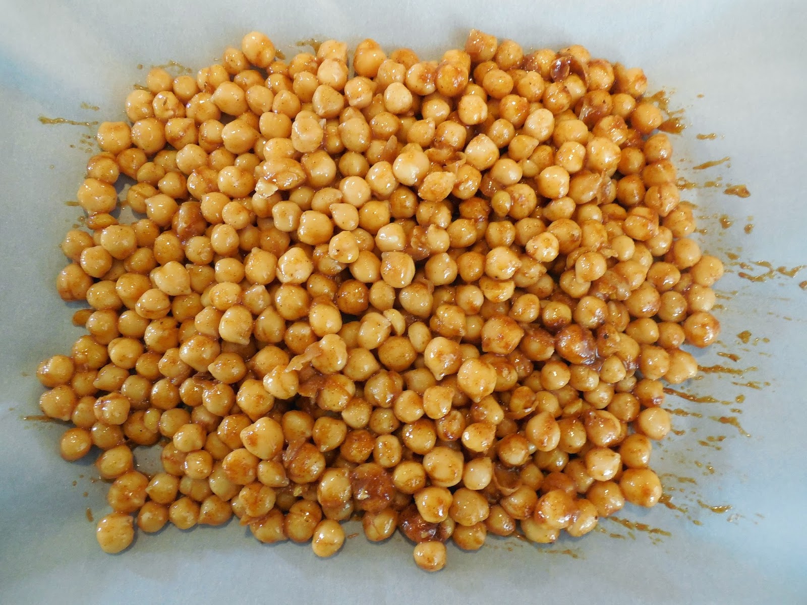 Two Kid Kitchen roasted BBQ garbanzo beans