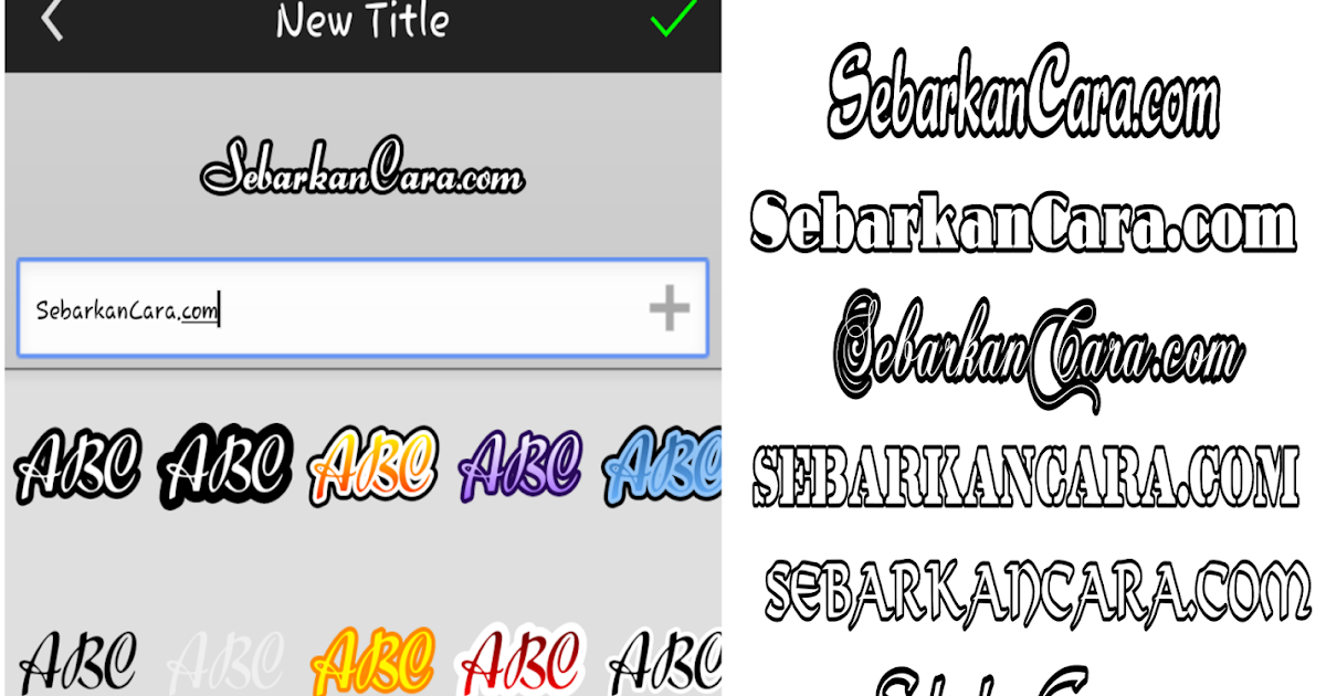 Download Font Pack Untuk Picsay Pro SebarkanCara