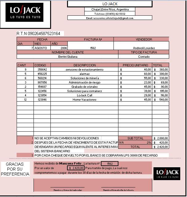 Informatica las Nieves 2GEA DISEÑO FACTURA DE COMPRA