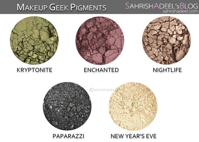 Makeup Geek Pigments - Review & Swatches