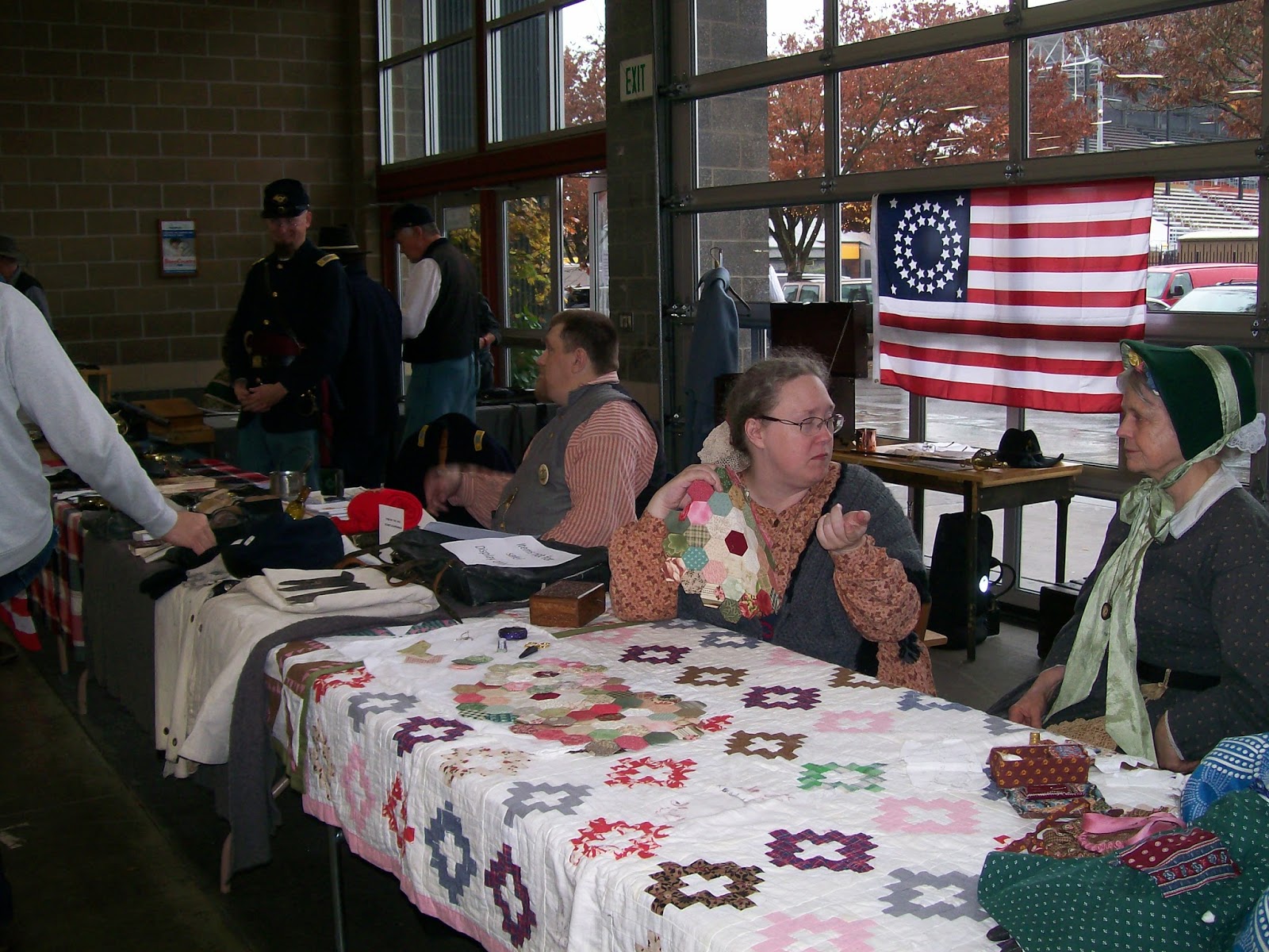 4th US Civil War Reenactors Event Puyallup Antique Show and Unit