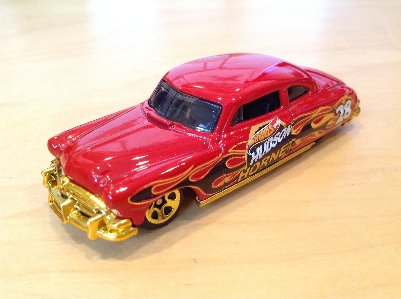 I love how it says Hudson Hornet across both sides along with the Hot Wheel...