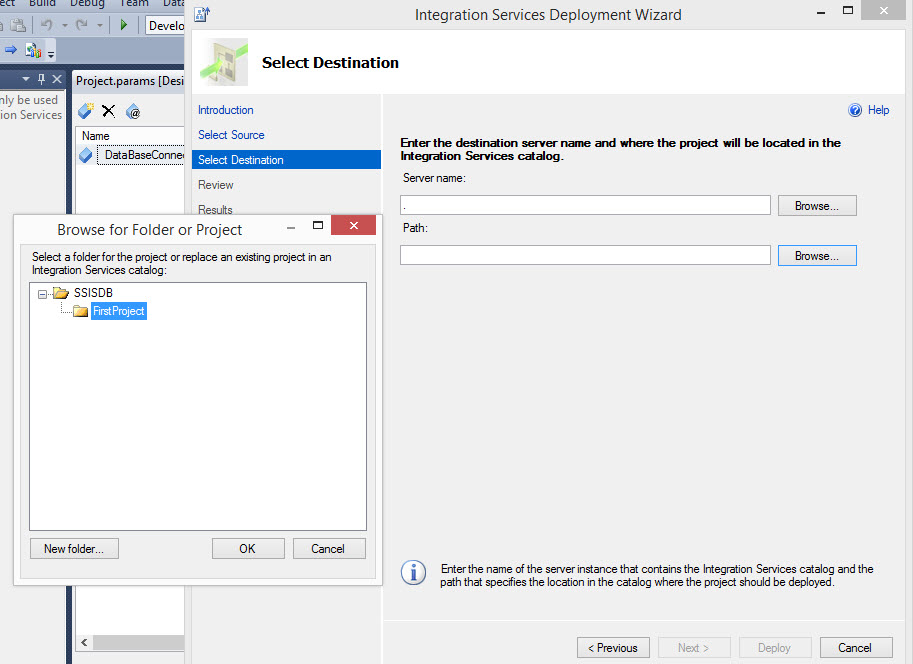 SSIS DEPLOY DEVELOPED SSIS PROJECT TO INTEGRATION SERVICES CATALOG