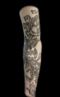 Photos of tattoos in the Baroque style 4