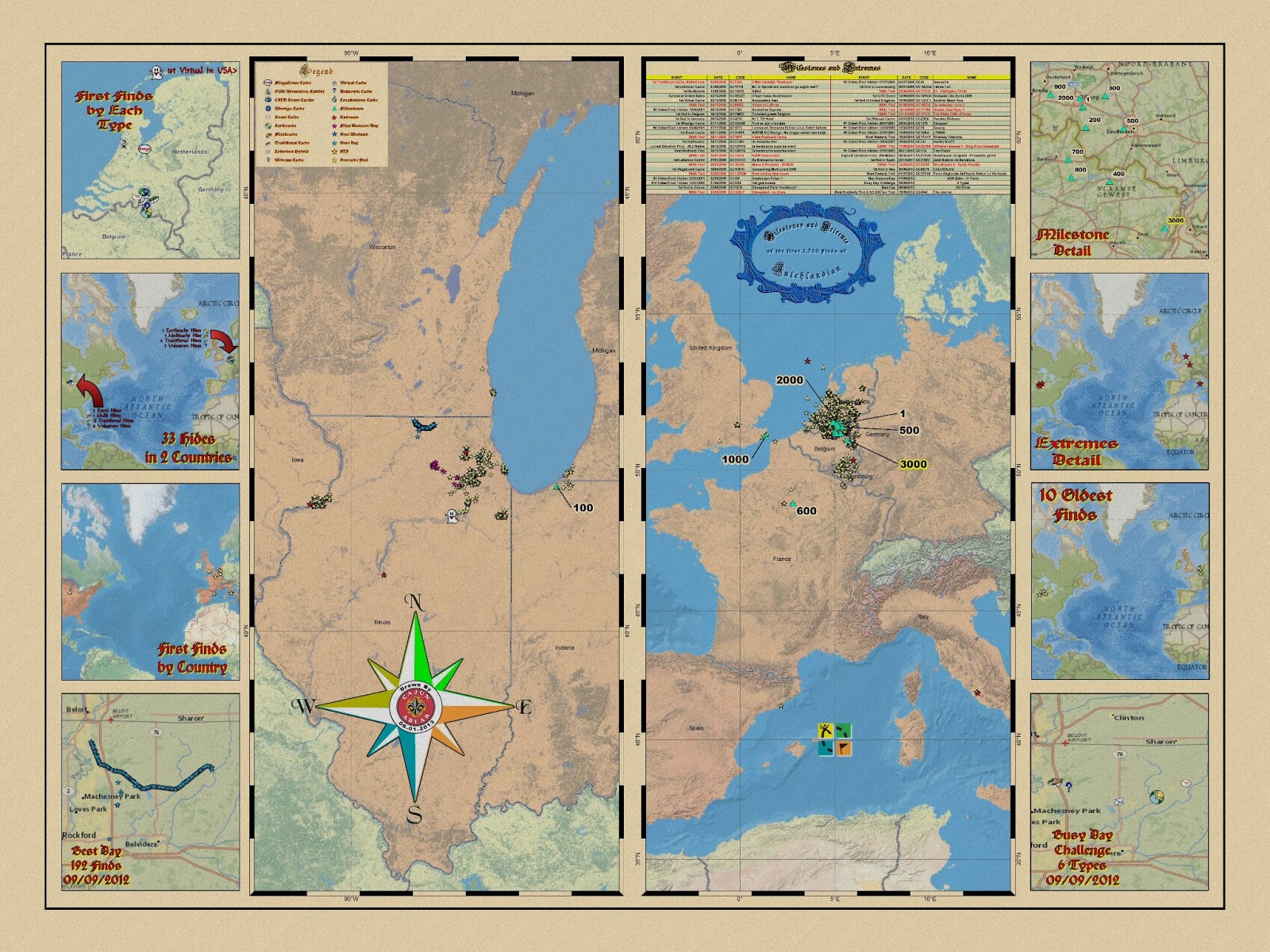 each map contains a large center map and then a variety of smaller maps on the outside edges what are some of the different categories people like you to each map contains a large center map and then a variety of smaller maps on the outside edges what are some of the different categories people like you to