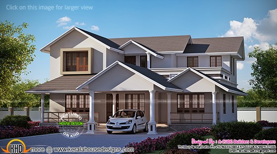 Ash roof house design