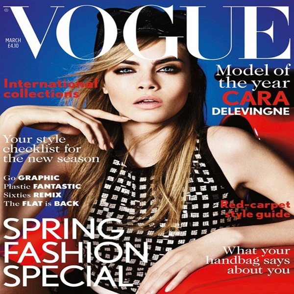Kara Delevin on the Cover of Vogue UK ~ Big Fun - The Fun Blog